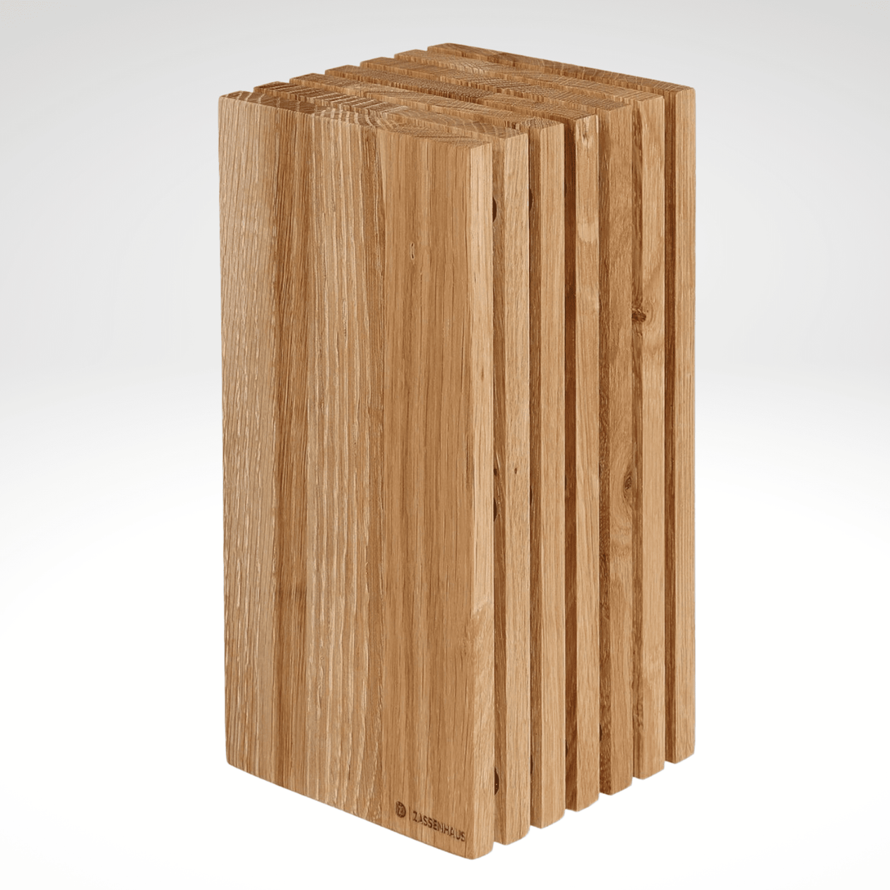 Slotted Knife Block, Oak, 5.4