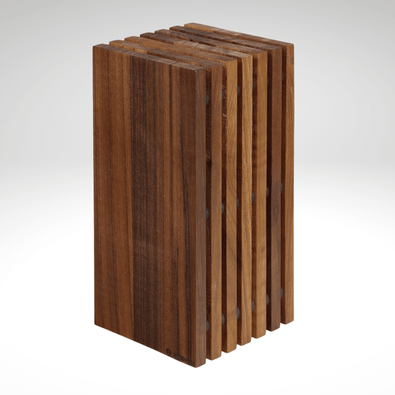 Slotted Knife Block, Walnut, 5.4
