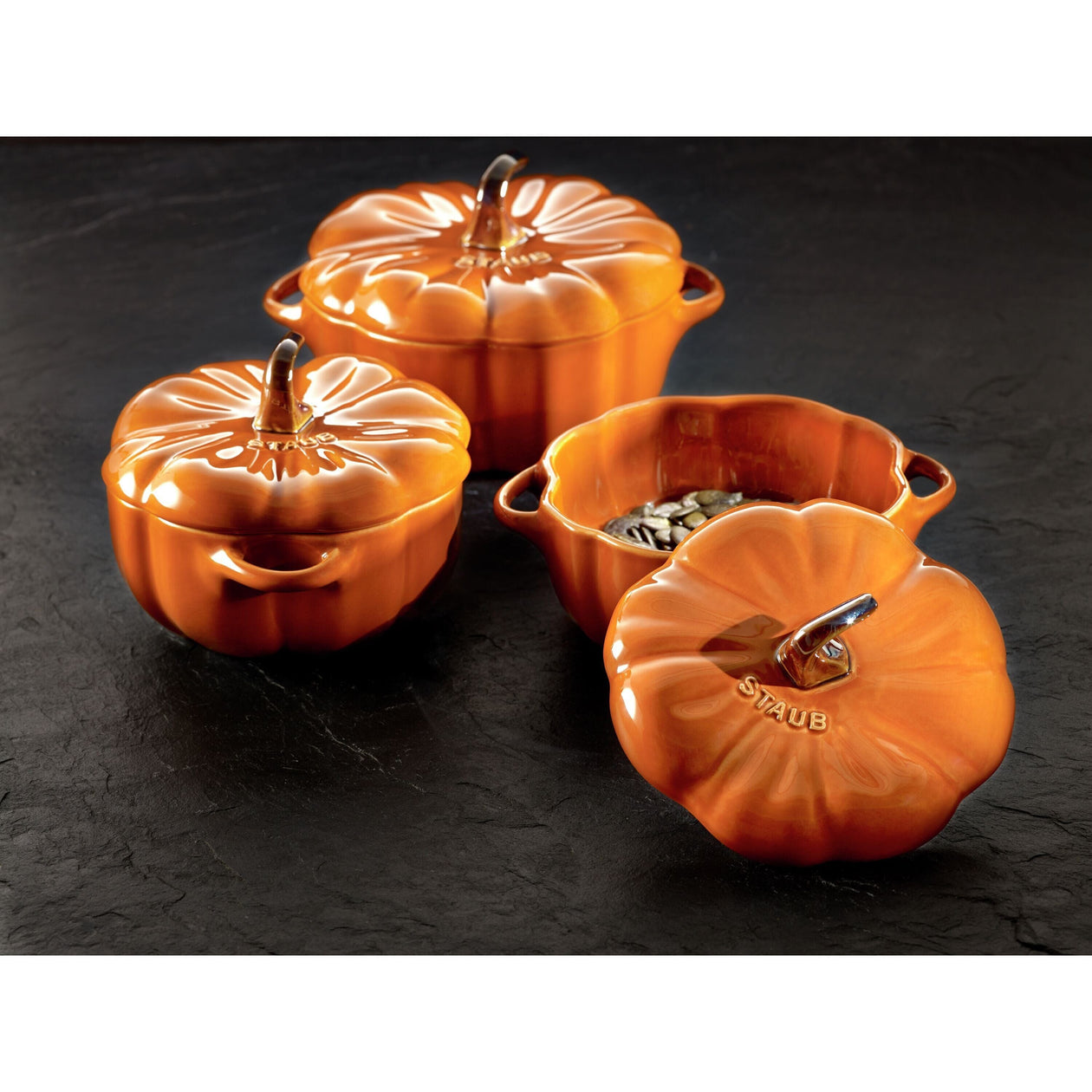 Staub Stoneware 16-Ounce Pumpkin Cocotte Equipment Zwilling J.A. Henckels 