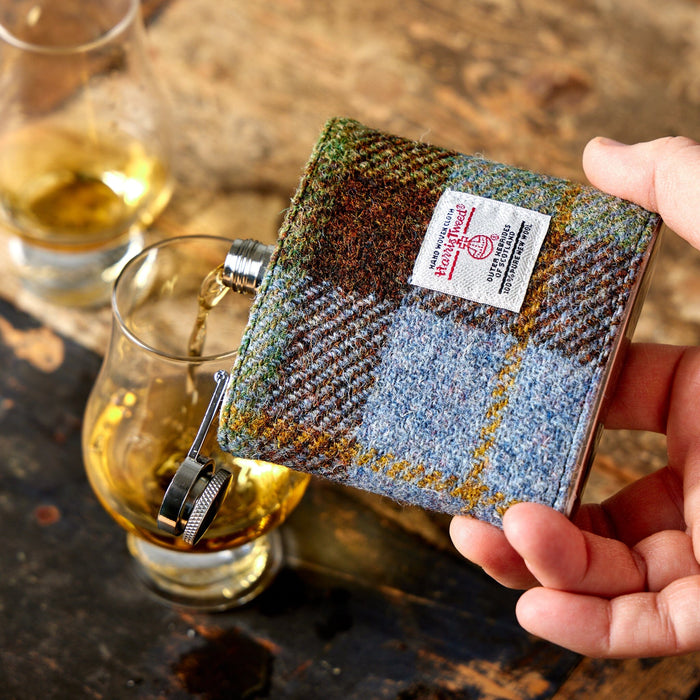 The Ridley’s Harris Tweed Hip Flask Housewares Created by the Ridley's 