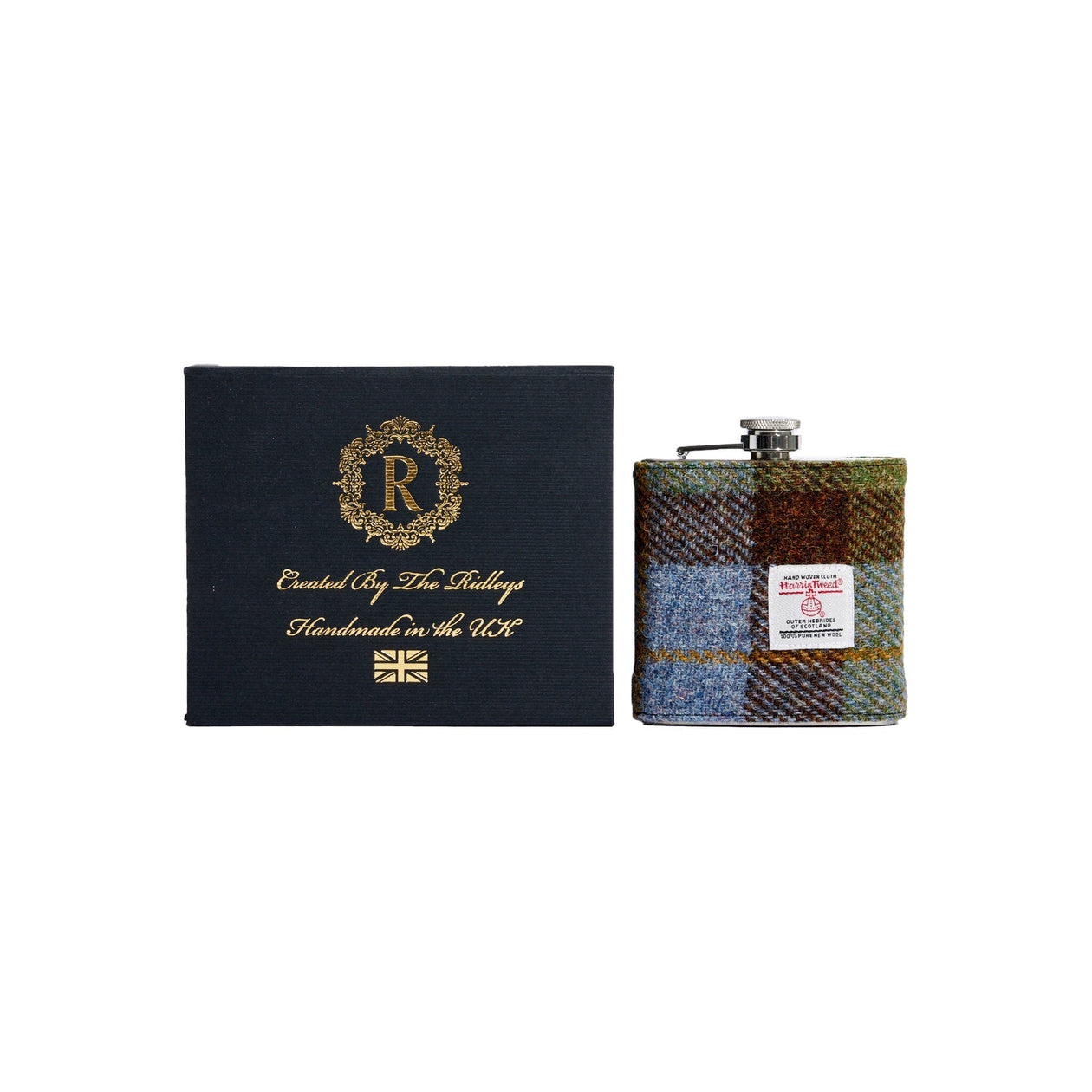 The Ridley’s Harris Tweed Hip Flask Housewares Created by the Ridley's 