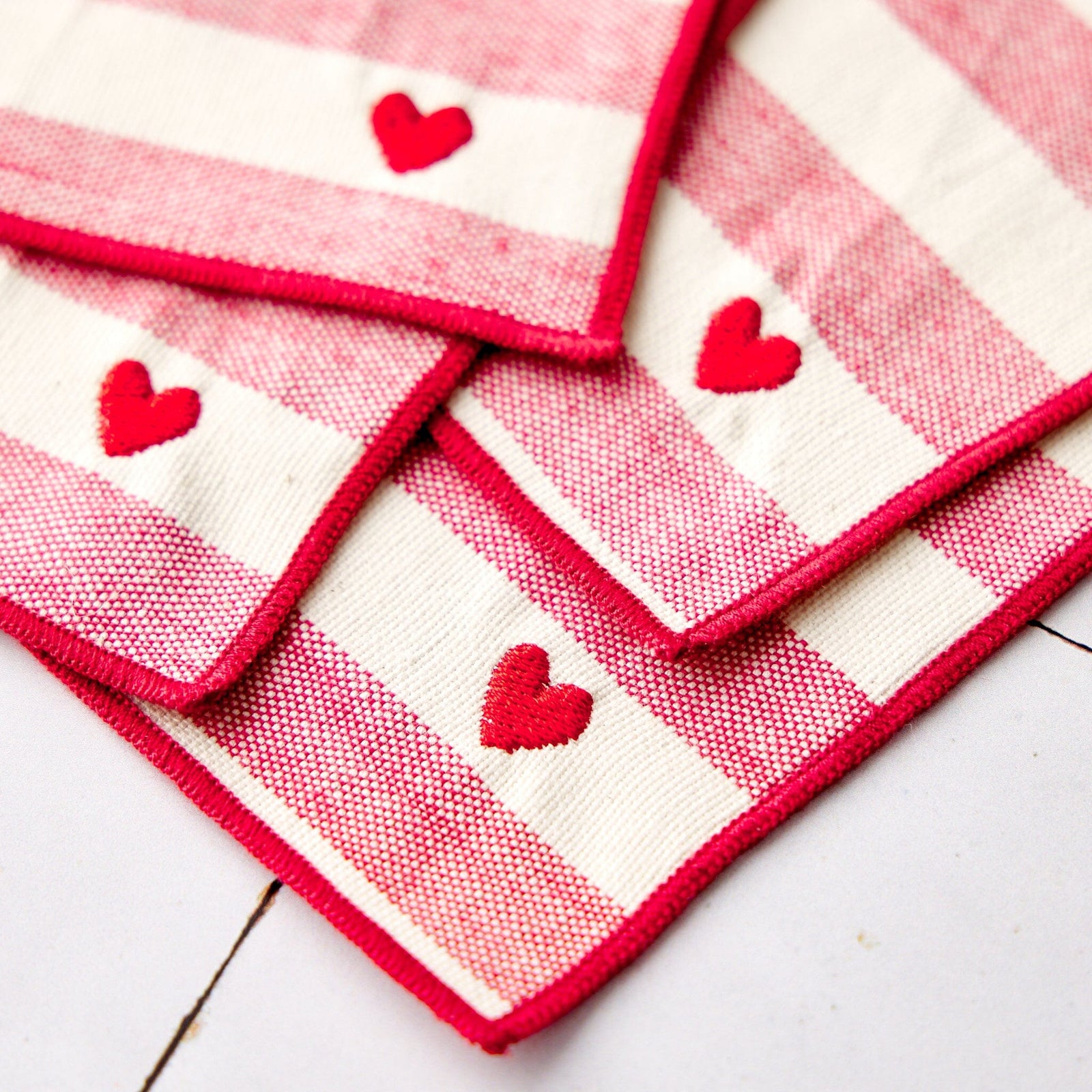 Torres Novas Striped Cocktail Napkins — Set of 4 Soft Goods Torres Novas 