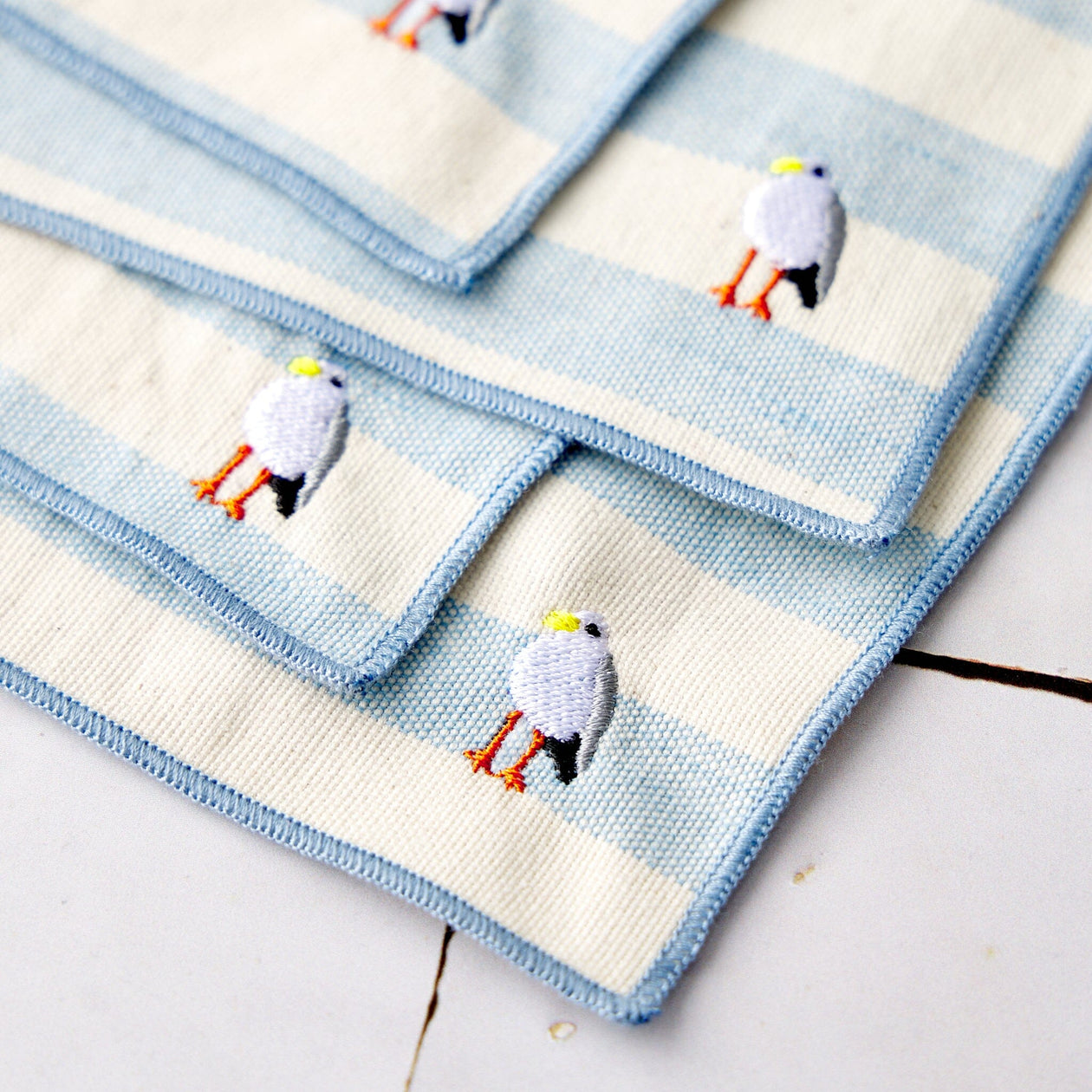 Torres Novas Striped Cocktail Napkins — Set of 4 Soft Goods Torres Novas 