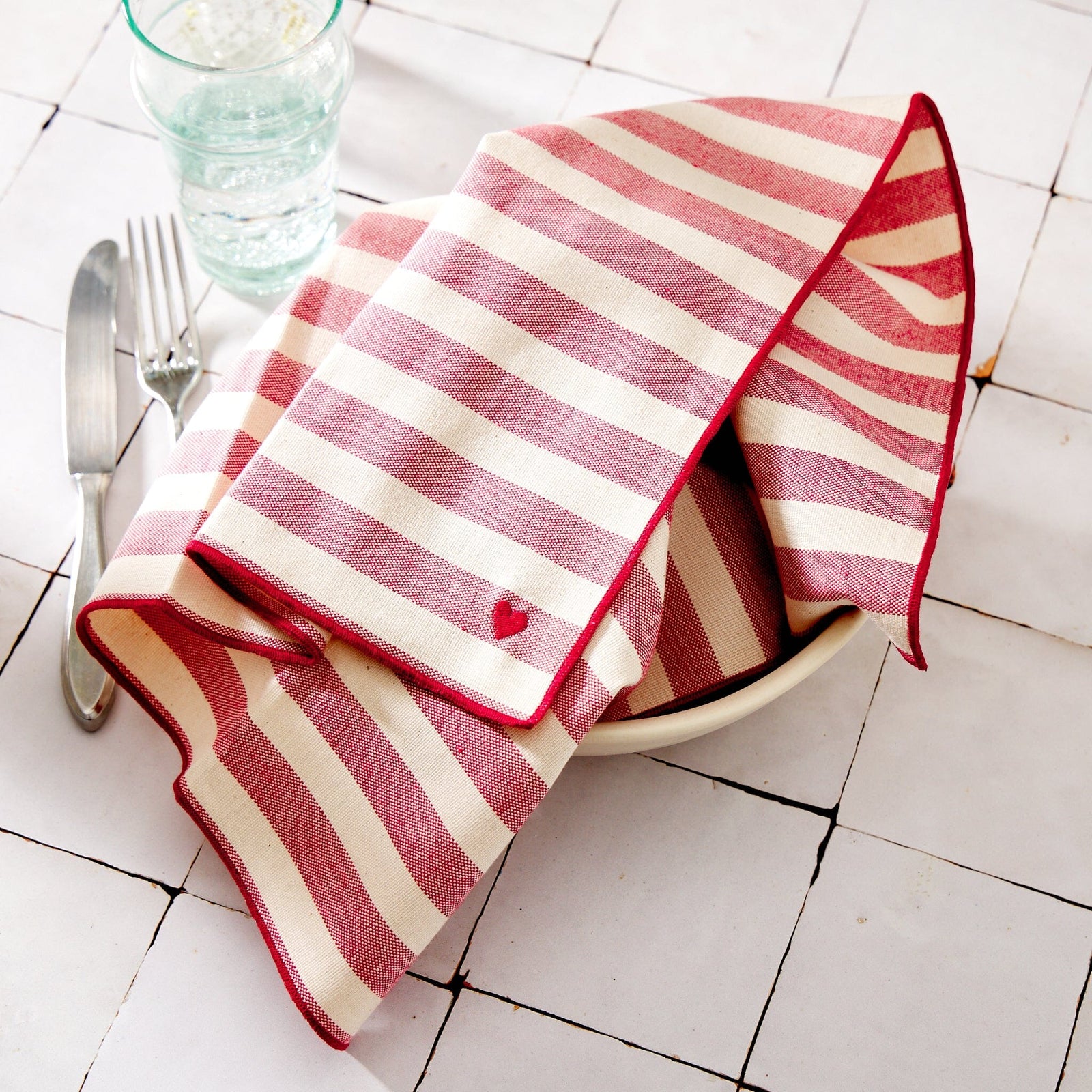 Torres Novas Striped Dinner Napkins — Set of 2 Soft Goods Torres Novas 