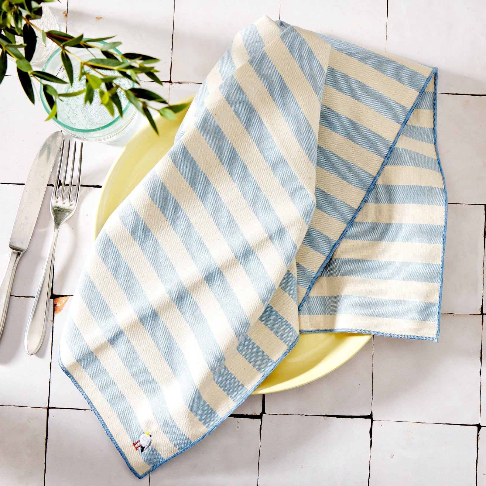 Torres Novas Striped Dinner Napkins — Set of 2 Soft Goods Torres Novas 