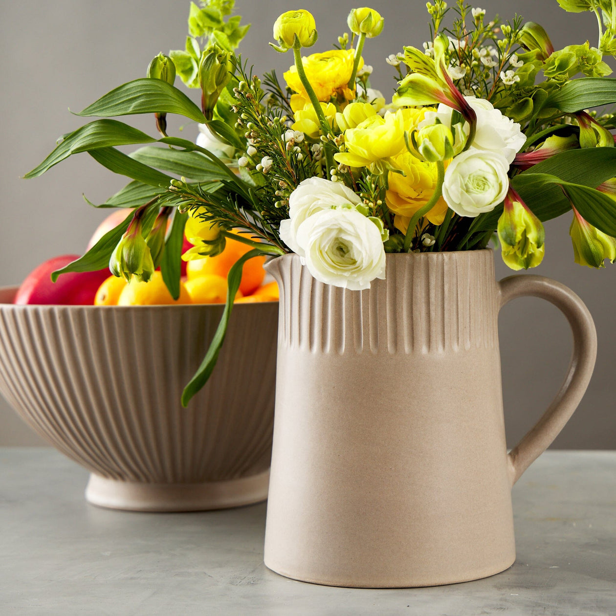 Un Vie Nomande Earth Lines Large Serving Bowl Pottery Un Vie Nomade 