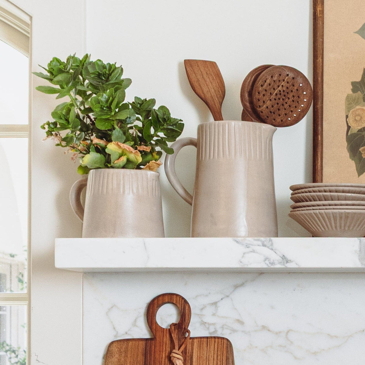 Une Vie Nomade Earth Lines Pitcher - Two sizes Tabletop Une Vie Nomade 