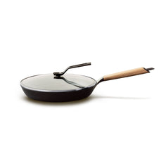 Vermicular Frying Pan + Glass Lid Bundle | 28cm Cookware Vermicular Oak 