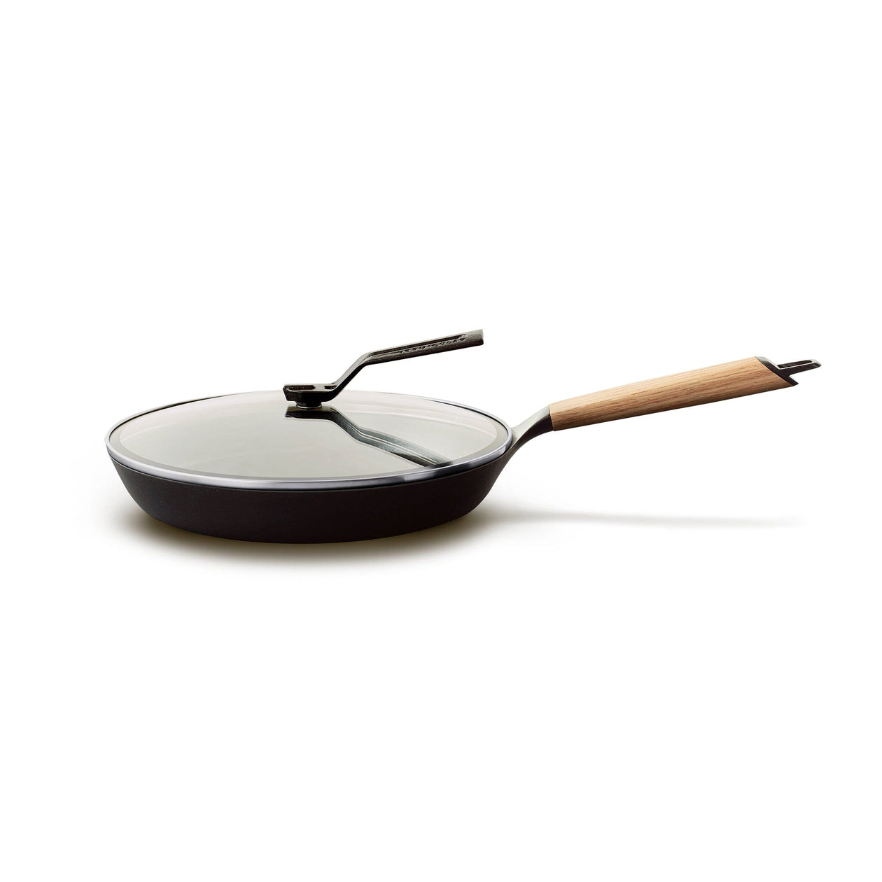 Vermicular Frying Pan + Glass Lid Bundle | 28cm Cookware Vermicular Oak 