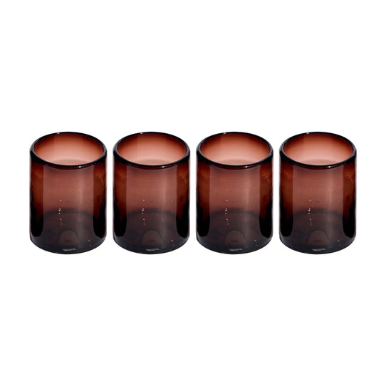 Verve Culture Handblown Tamarind Glasses – Set of 4 Tabletop Verve Culture Short 