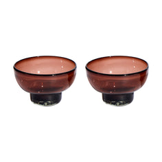 Verve Culture Handblown Tamarind Margarita Glasses – Set of 2 Tabletop Verve Culture 