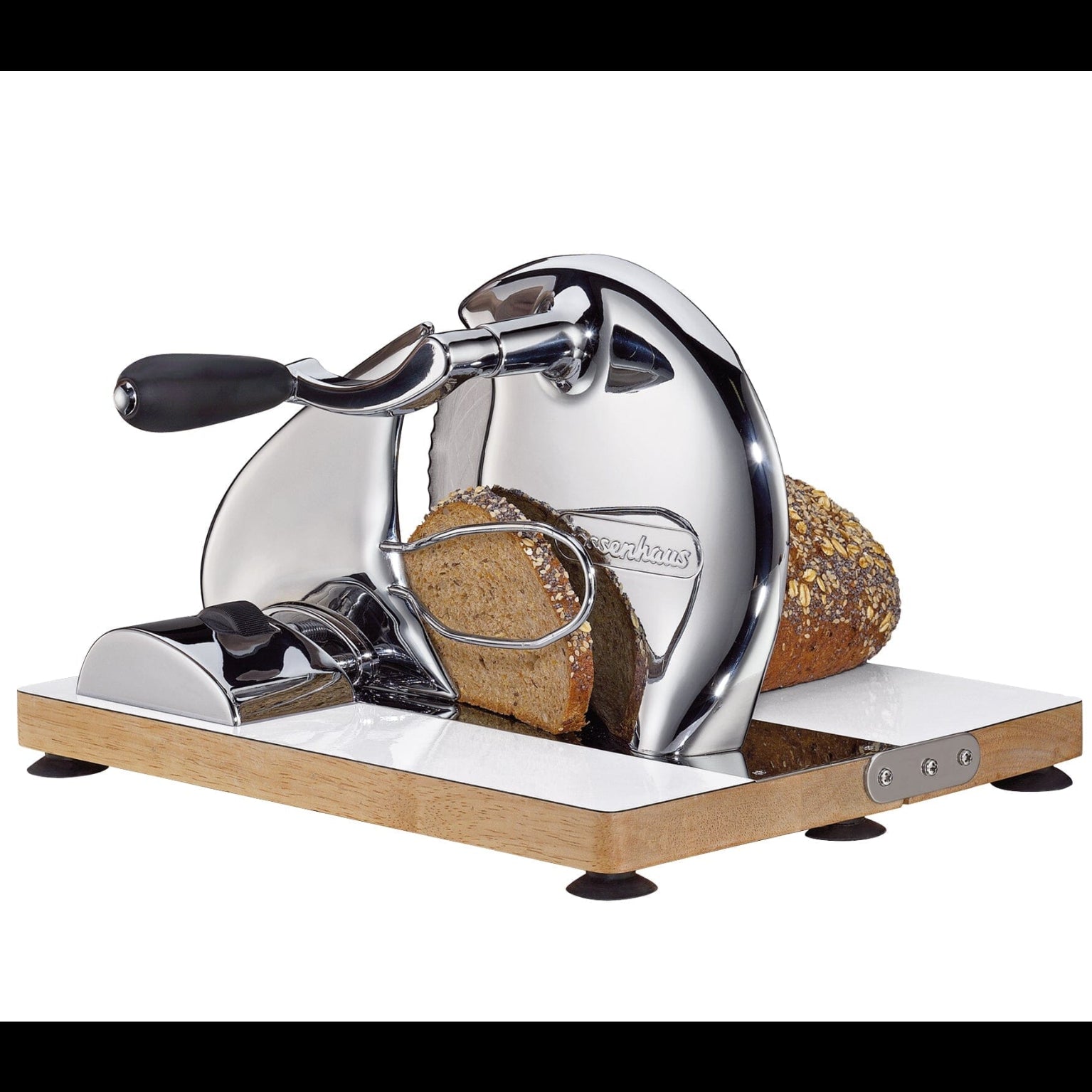 "Vintage" Bread Slicer, Manual, Chrome Kitchen Tools Küchenprofi USA 