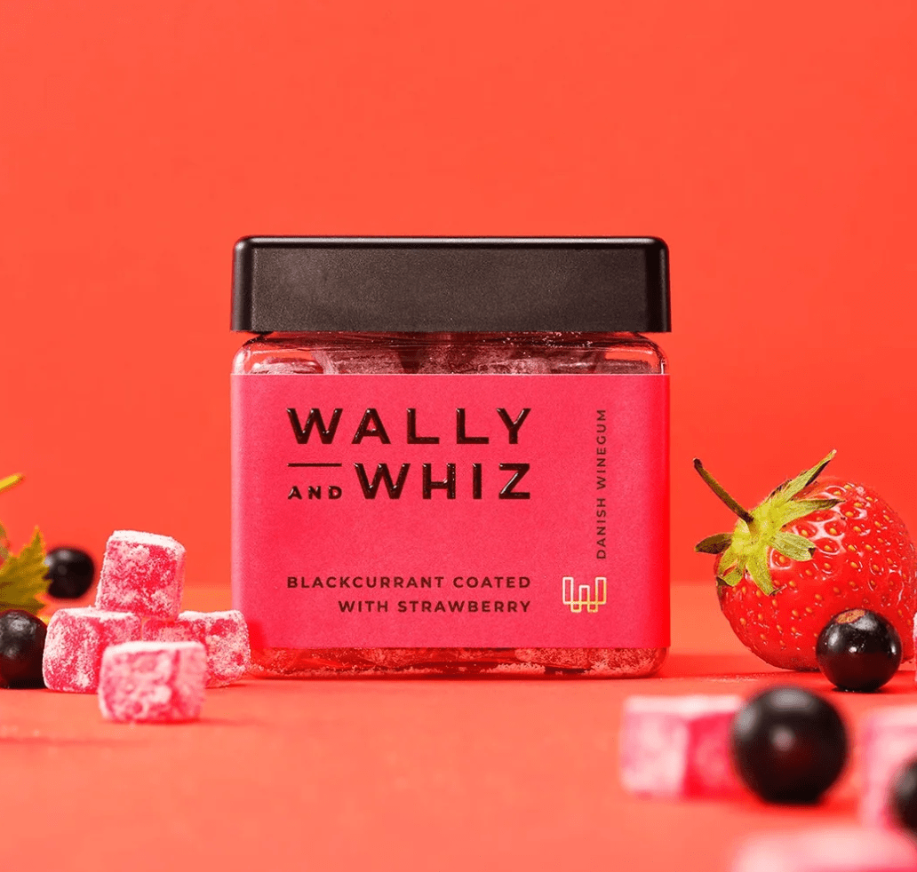 Wally and Whiz Blackcurrant with Strawberry Winegum Candies Pantry WALLY AND WHIZ 