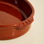 15" Oval Terracotta Clay Casserole Bakeware From Spain 
