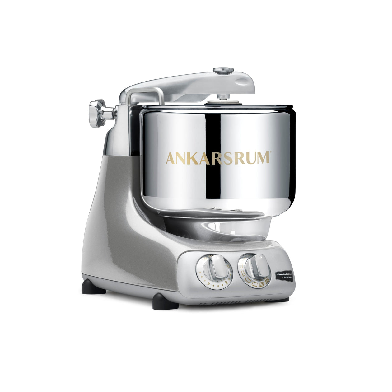 Ankarsrum Assistent Original Stand Mixer — Glossy Finish Equipment Ankarsrum Silver 