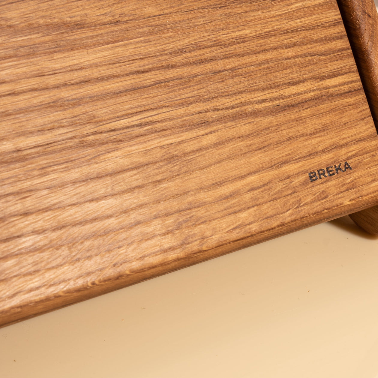 Breka Flat Top Bread Box with Removable Lid in European Oak Breadboards Breka 