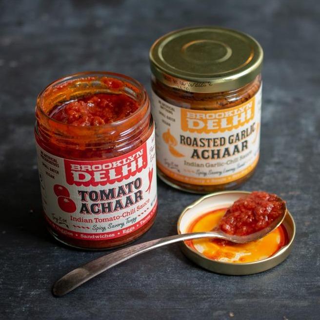 With a name that means “pickled” in Hindi, achaar is a staple Indian condiment that adds a fiery, tangy accent to any meal and varies by region depending on the availability of local ingredients—likewise, Brooklyn Delhi uses fresh, local New York produce to make its award-winning achaars. 