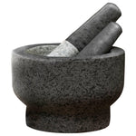ChefSofi Extra Large 5-Cup Mortar and Pestle Equipment ChefSofi Polished Granite - Black 