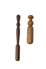 Crookedwood Hand-Sculpted Muddler Equipment Crooked Wood Long Black Walnut 