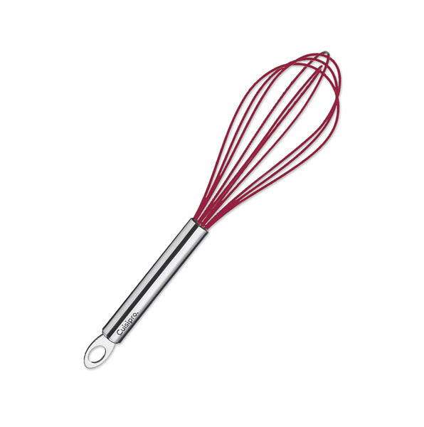 Cuisipro 10 inch Silicone Flat Whisk - Red