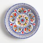 De La Cal Ceramics 11-inch Multicolor Serving Bowl Housewares From Spain 