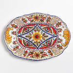De La Cal Ceramics Multicolor Traditional Large Oval Platter Housewares From Spain 