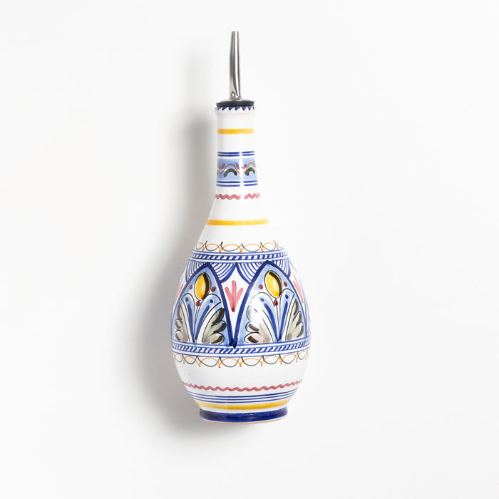 De La Cal Ceramics Multicolor Traditional Olive Oil Dispenser Housewares From Spain 