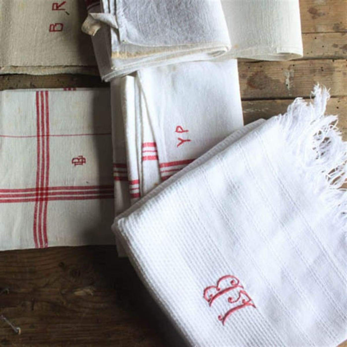 Linen Kitchen Towels. Checked Linen Tea Towel. Tartan Linen Hand