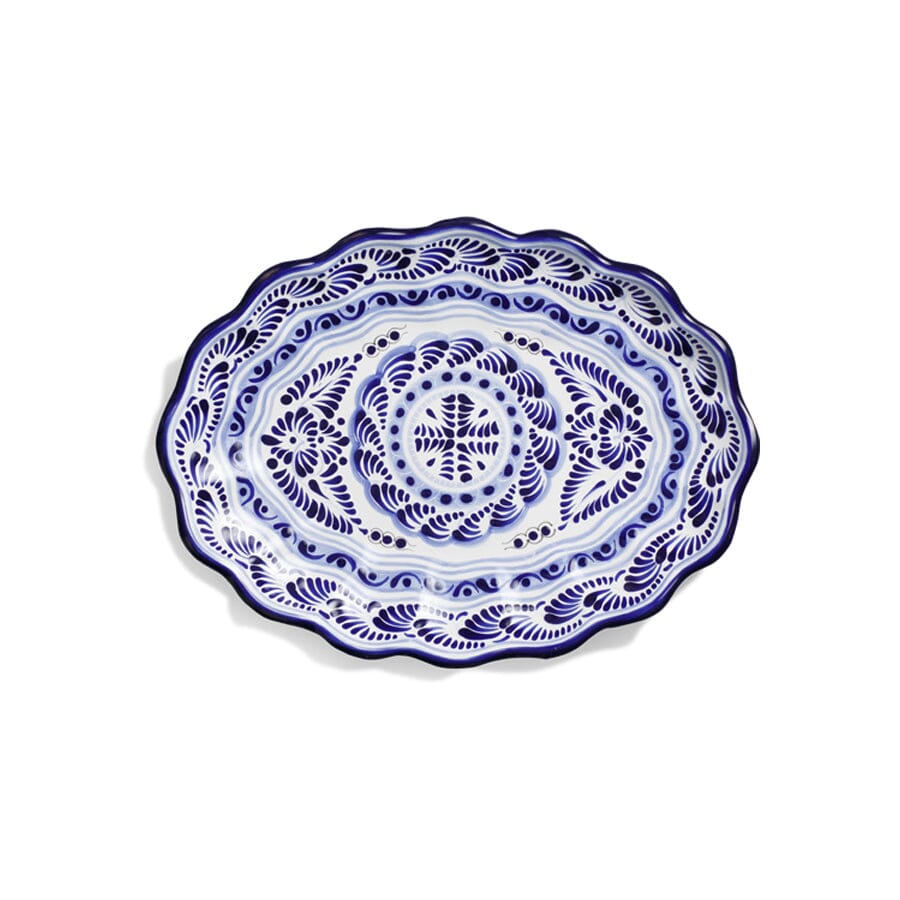 Guelaguetza Designs Large Oval Platter Housewares Guelaguetza Designs 