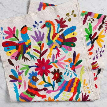 Guelaguetza Designs Multicolor Otomi Table Runner