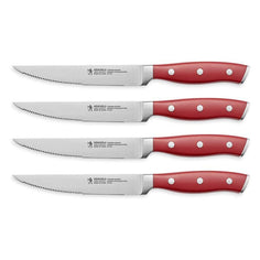 Henckels International Forged Accent 4-Piece Steak Knife Set Equipment Henckels International Red 