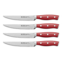 Henckels International Forged Accent 4-Piece Steak Knife Set Equipment Henckels International Red 