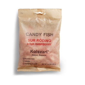 Kolsvart Sour Raspberry Swedish Fish