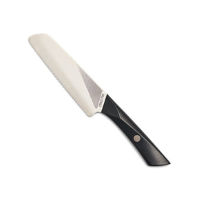 ASETY Kitchen Knife Set with Block- NSF Food-Safe 17 PCS Modern Knives Full  T