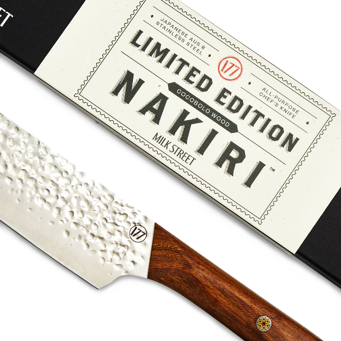 Milk Street Limited Edition Premium Nakiri — Cocobolo Wood Kitchen Knife | Milk Street Store