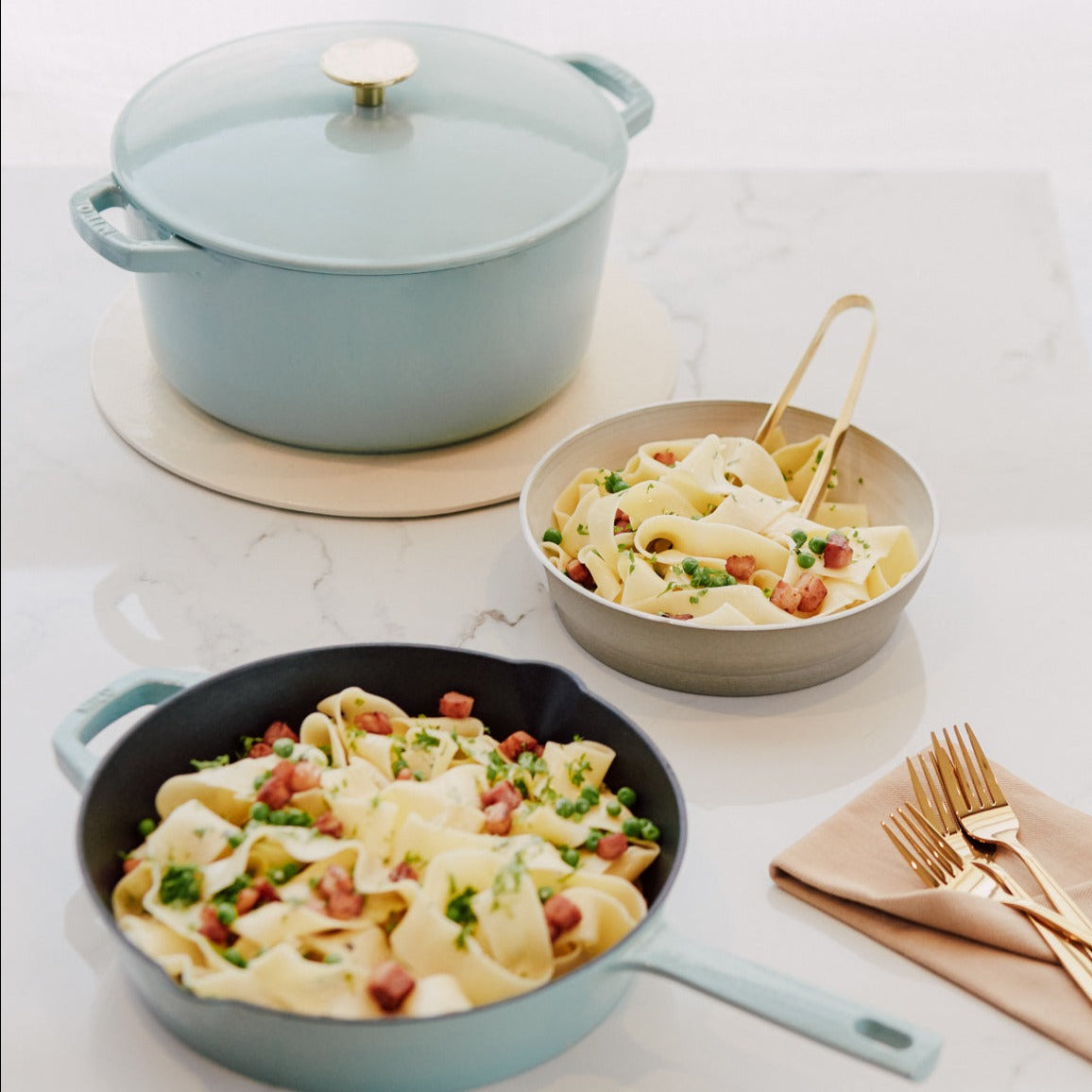 Milo by Kana Dutch Oven and Ultimate Skillet Set — Eucalyptus Equipment Milo by Kana 