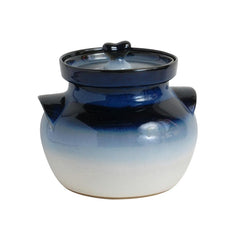 Bean Pot Pottery Baked Beans Cooking Jar With Lid, 3 L Lidded