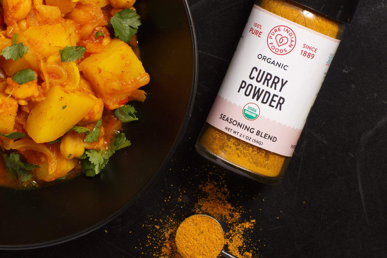 Based on a family recipe, this curry powder takes a typical Madras-style curry powder and adds even more complexity.