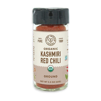 Pure Indian Foods Organic Kashmiri Red Chili Powder