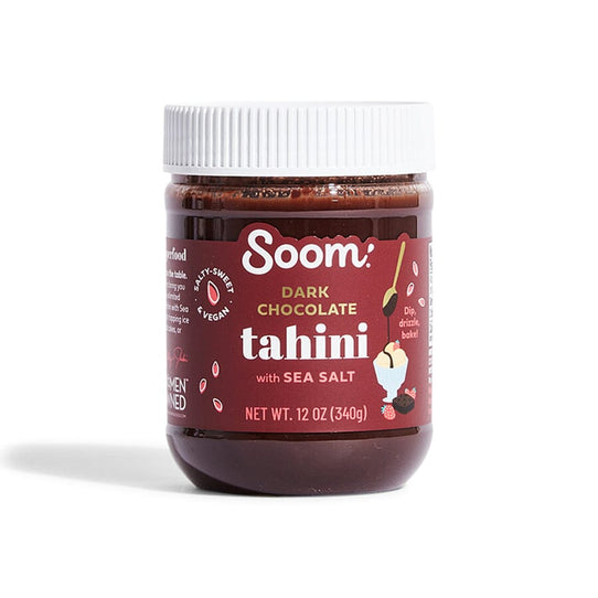 Soom Dark Chocolate Sea Salt Sweet Tahini Spread Pantry Soom Foods 