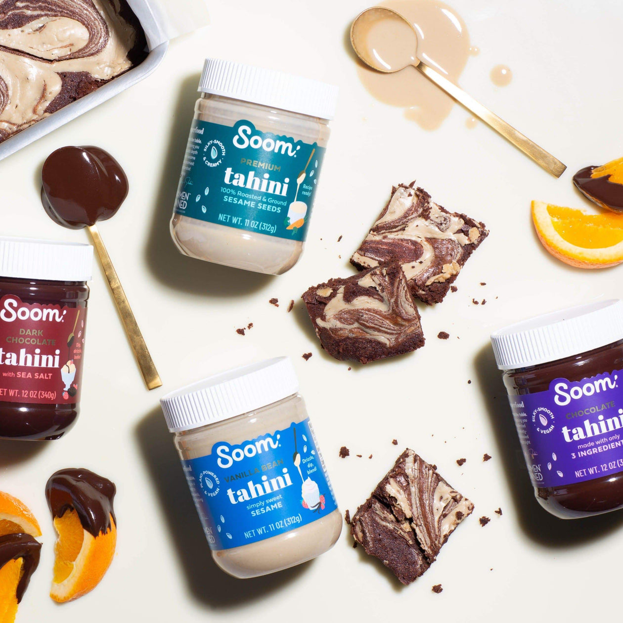 Soom Dark Chocolate Sea Salt Sweet Tahini Spread Pantry Soom Foods 