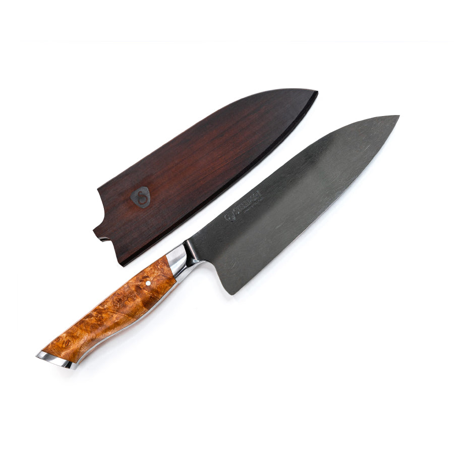 Custom Handmade Magnetic Knife Holder,Resin and Olive Wood Knife