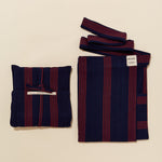 Tensira Half Apron With Pockets Soft Goods Tensira Navy Blue and Red 