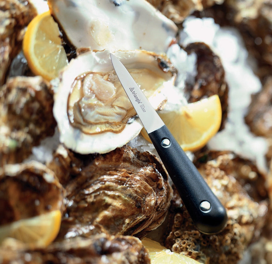 Oyster Shucking Tools Stainless Steel with Wooden Non-Slip Handle