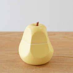 Ttyokzk Poire (Pear) Sugar Jar Housewares Jewel Japan Yellow 