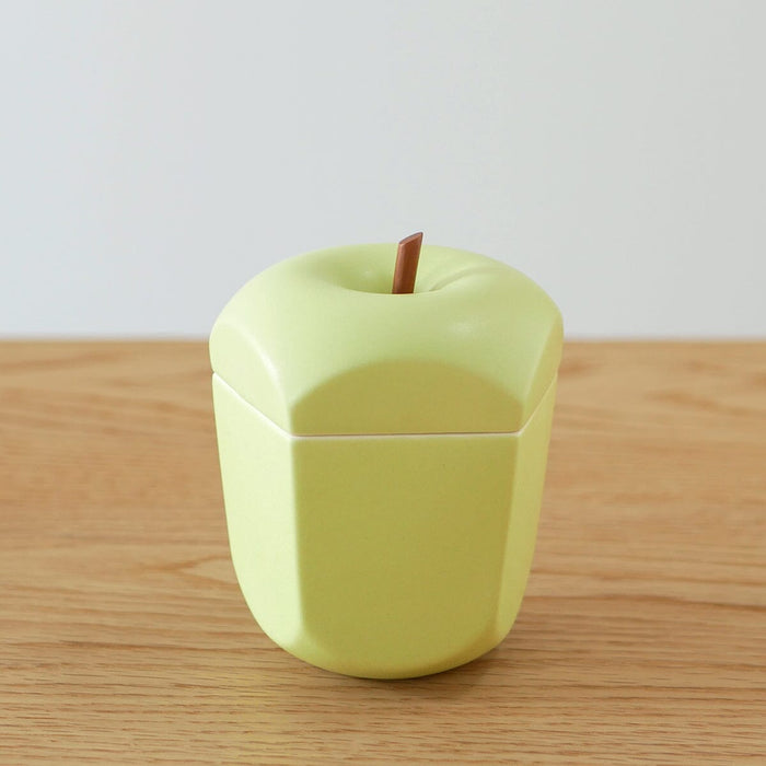 Ttyokzk Pomme (Apple) Sugar Jar Housewares Jewel Japan Green 