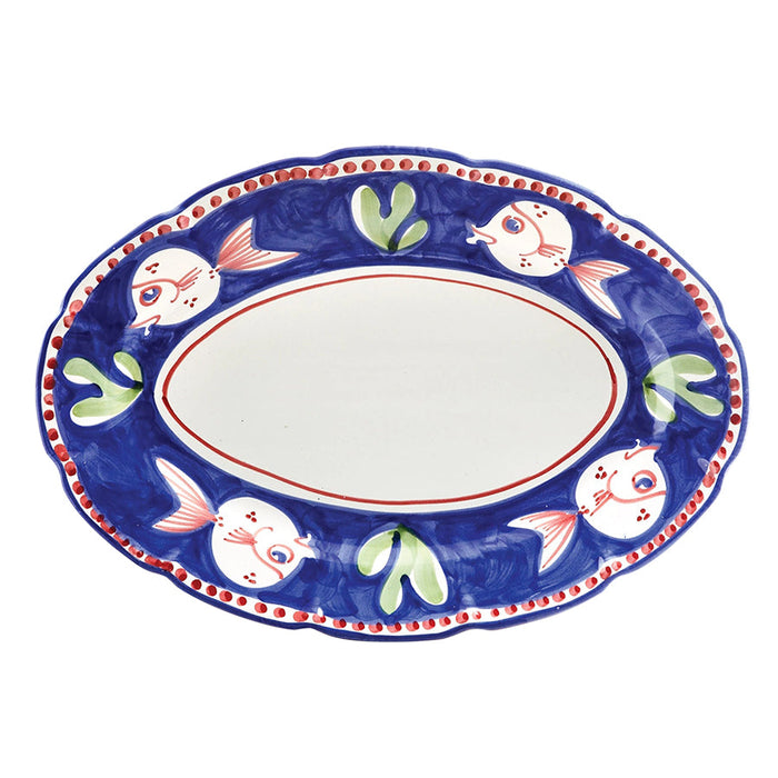 Vietri Campagna Collection Oval Platter Serving Platters Vietri Pesce (Fish) 