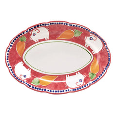 Vietri Campagna Collection Oval Platter Serving Platters Vietri Porco (Pig) 