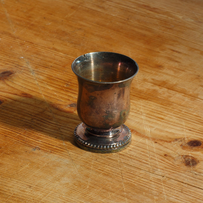 Vintage French Silver Jigger (Shot Glass) Housewares Elsie Green Footed 