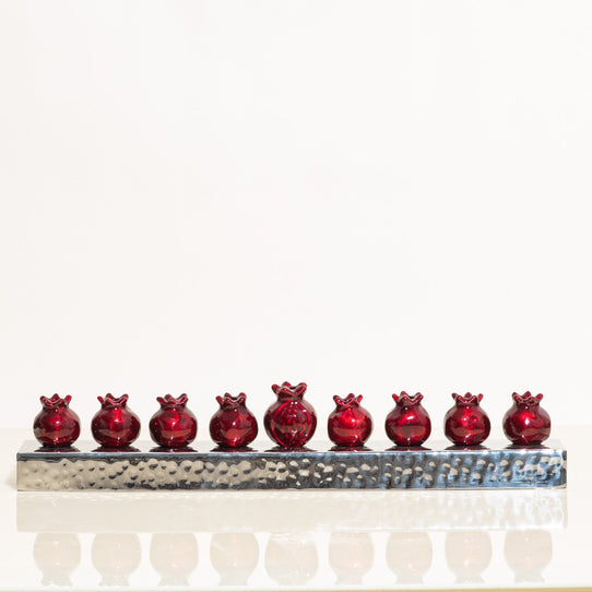 Yair Emanuel Pomegranates Red Menorah Housewares Milk Street Store 